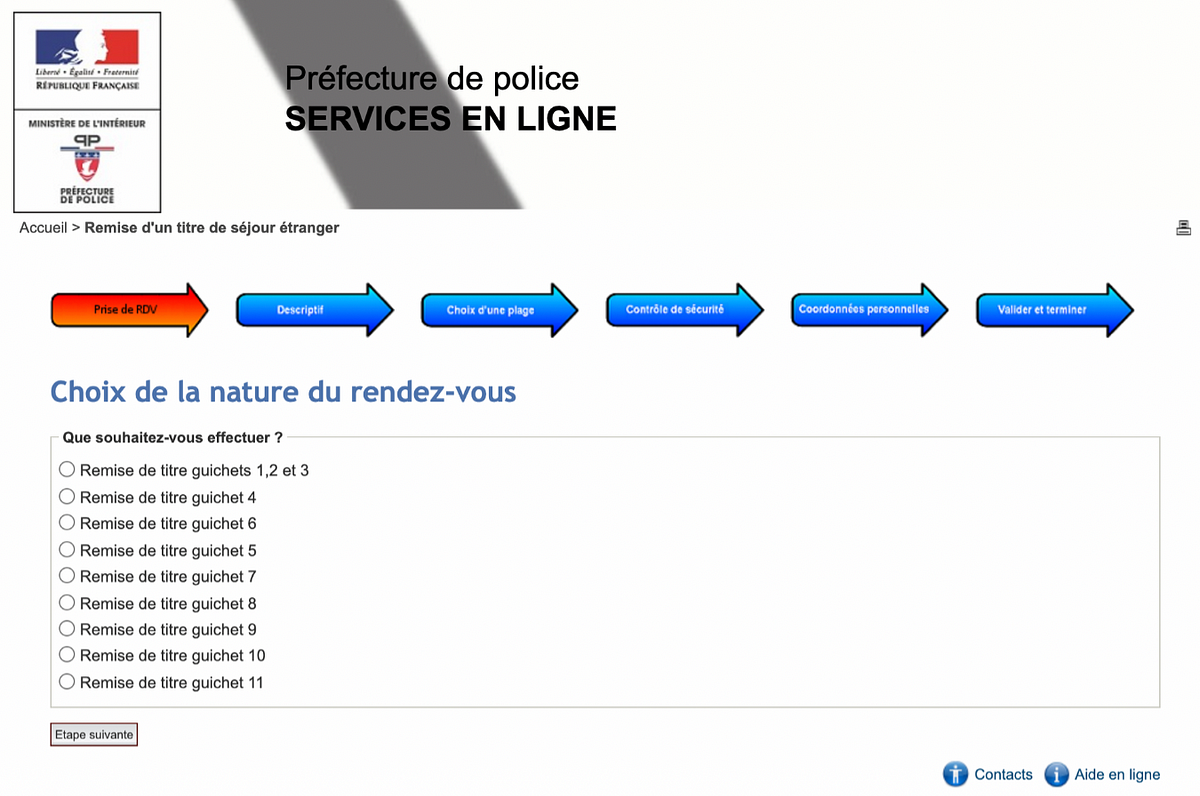 La véritable histoire derrière la carte de séjour et l'impossibilité  d'obtenir un rendez-vous pour un candidat | by Thomas Pernet | Medium