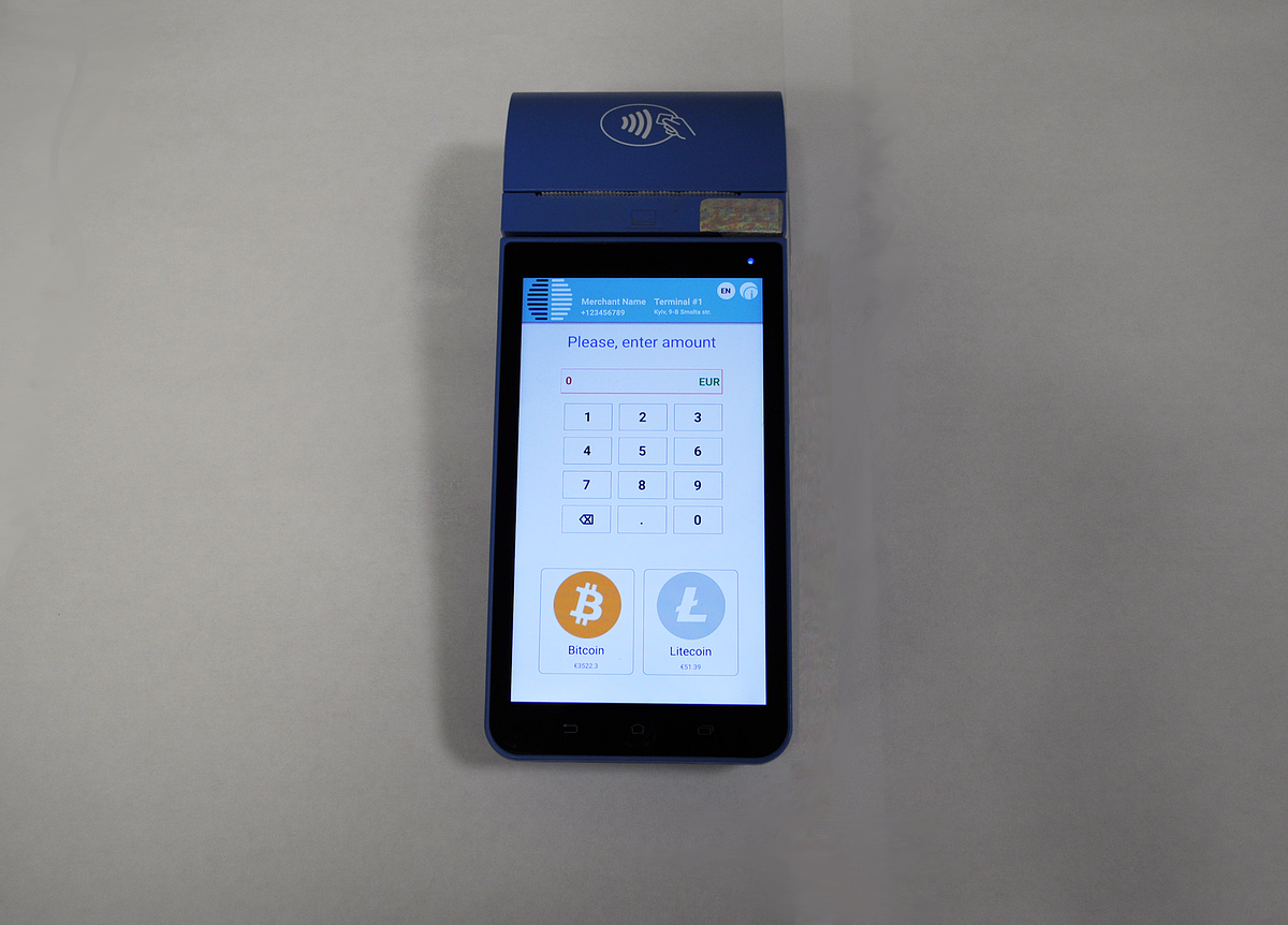 IntelloPOS — crypto currency POS terminal by Intellogate Fintech