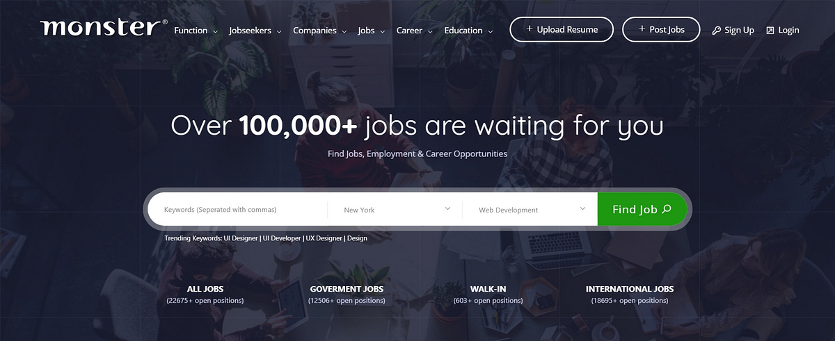 Job Board | Case Study. Monster, India’s leading online career… | by ...