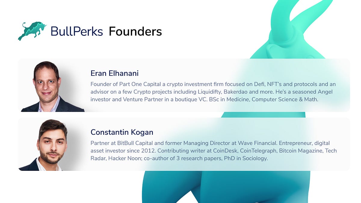 About The Founders. The Perks that come with being a crypto… | by Rylan |  BullPerks | Medium