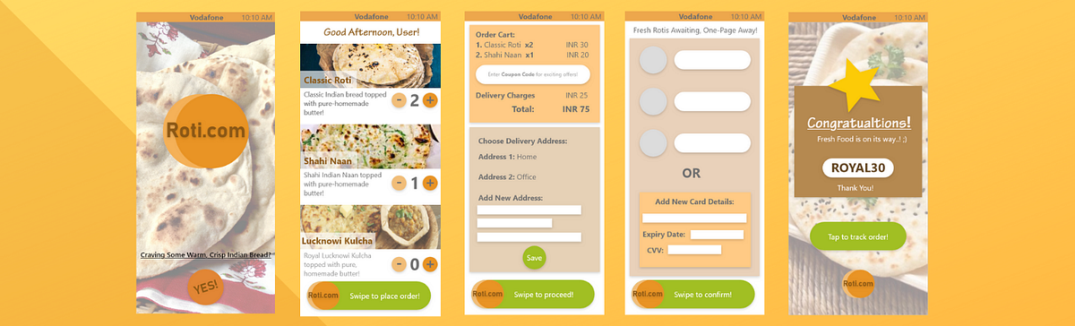 Love an app that home delivers fresh rotis? Here’s my quick UI/UX ...