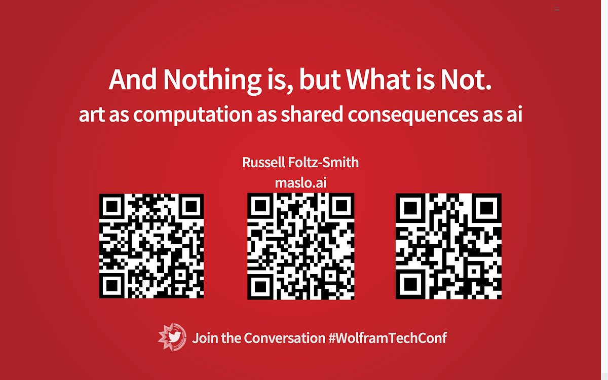 And Nothing is, but What is Not.. an exploration of