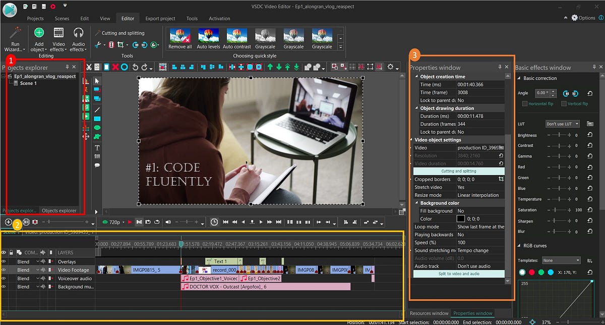 VSDC for novices A simple but effective video editor hidden behind an