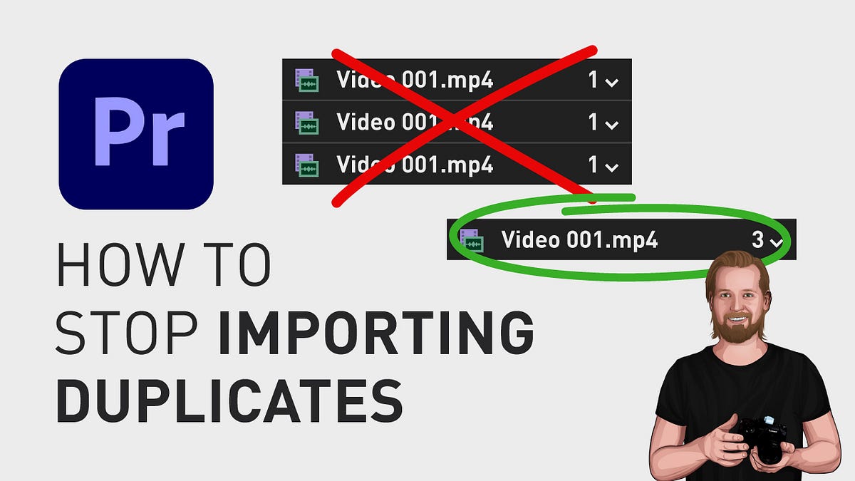 How to stop importing duplicates in Premiere Pro | by David Lindgren |  Medium