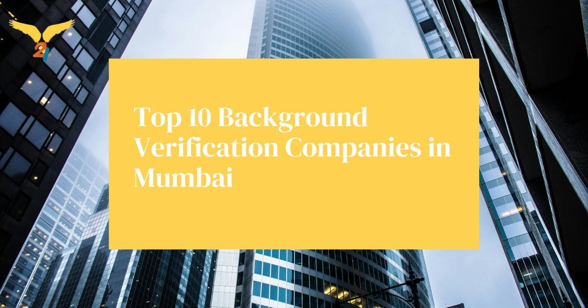 Top 10 Background Verification Companies in Mumbai by V24 Solutions
