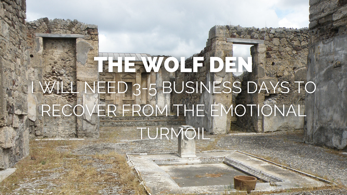 The Wolf Den Review. I kept putting off reading The