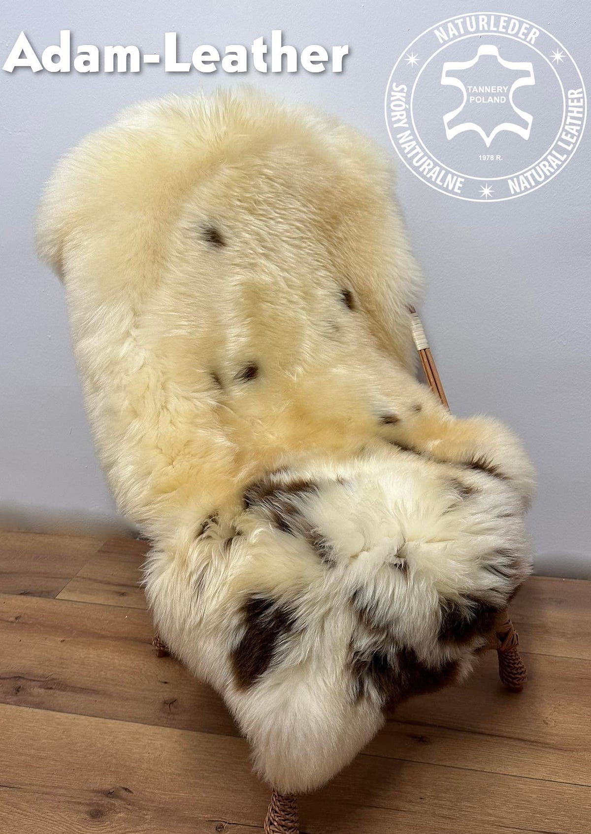 Natural sheepskin! Made by Nature — Made by Adam Leather! Adam