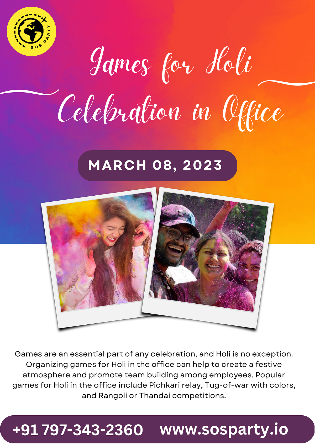 Games for Holi Celebration in Office SKDIGVIJAY Medium