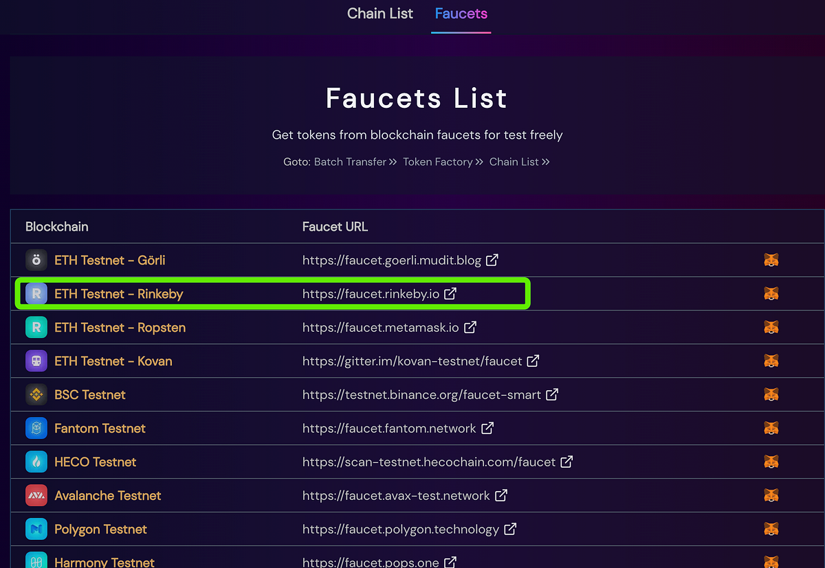 How to get the test ETH of the four major test networks of Ethereum