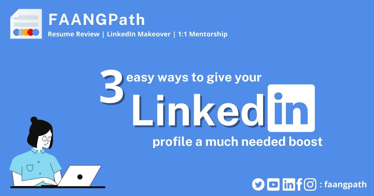 3 easy ways to give your LinkedIn profile a much-needed boost! | by  Careerflow | Medium