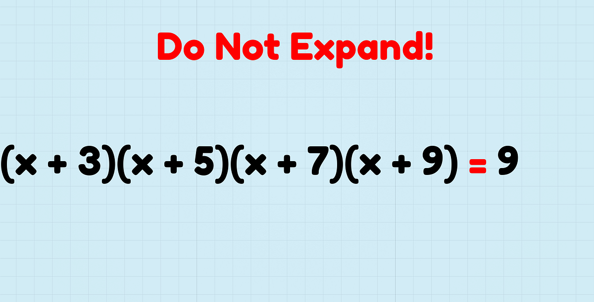 No Expansion Allowed!. Don’t Expand This Equation — You’ll… | by Nnamdi ...