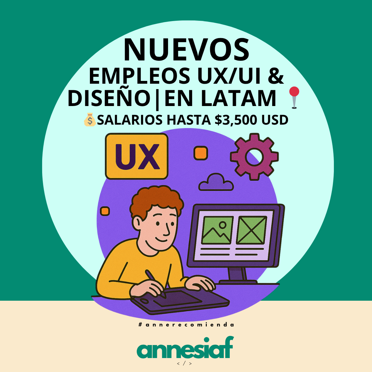 Top 10 empleos en UX/UI y Diseño con sueldos de hasta $3500 USD 🎨