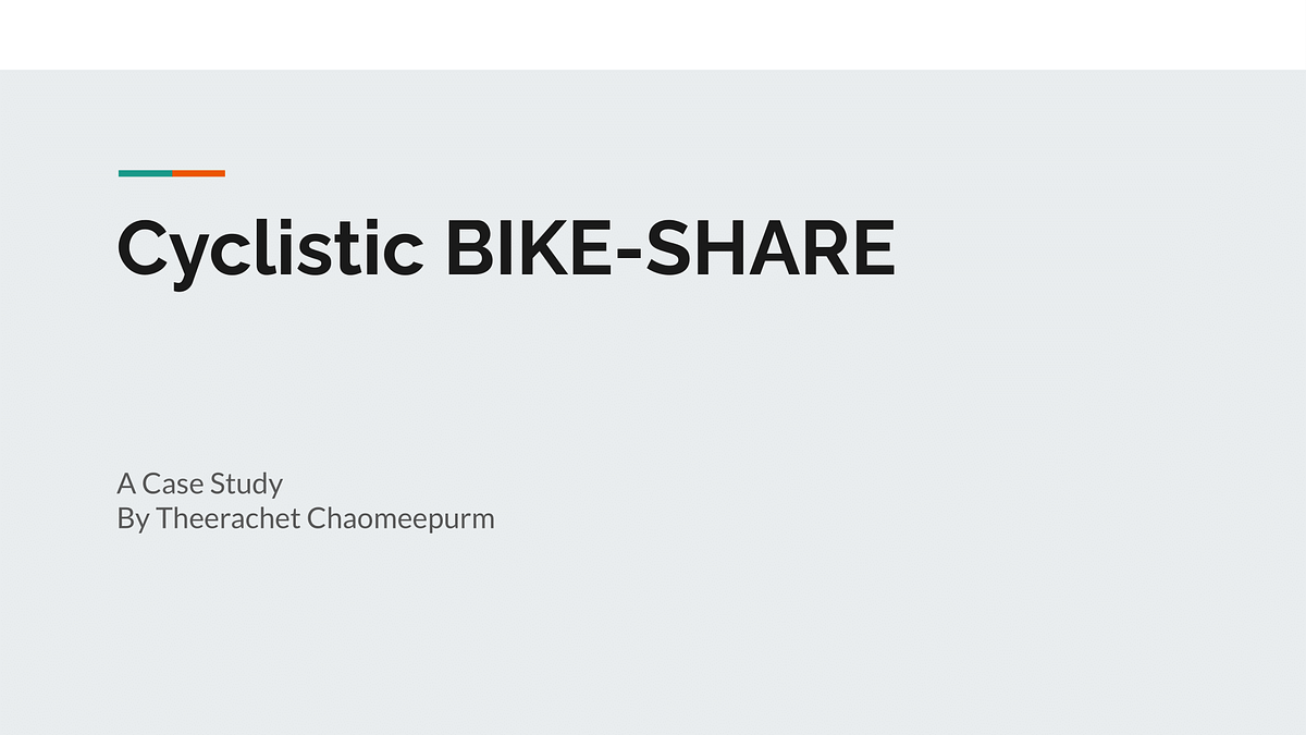 Case Study How Foes a BikeShare Navigate Speedy Success Theerachet