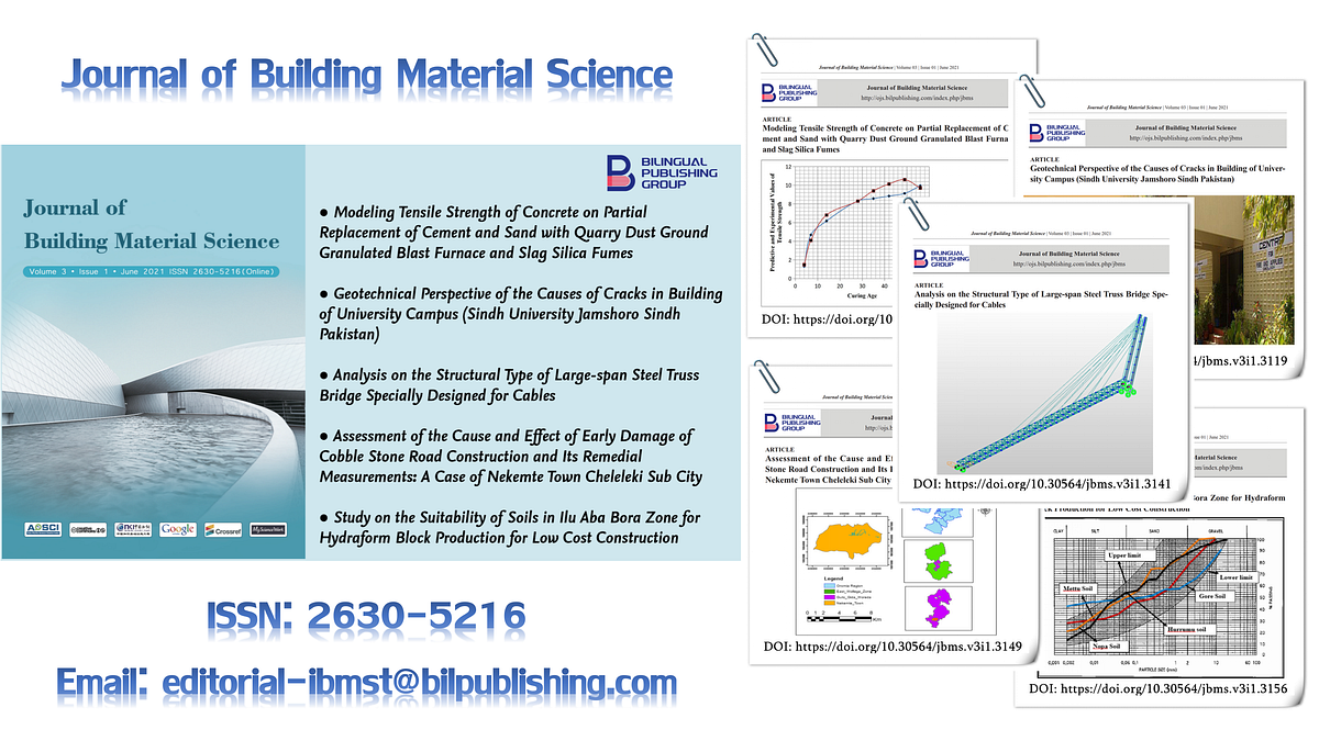 𝑱𝒐𝒖𝒓𝒏𝒂𝒍 𝒐𝒇 𝑩𝒖𝒊𝒍𝒅𝒊𝒏𝒈 𝑴𝒂𝒕𝒆𝒓𝒊𝒂𝒍 𝑺𝒄𝒊𝒆𝒏𝒄𝒆 𝑽𝒐𝒍.3, 𝑰𝒔𝒔.1 𝑱𝒖𝒏𝒆 2021 by