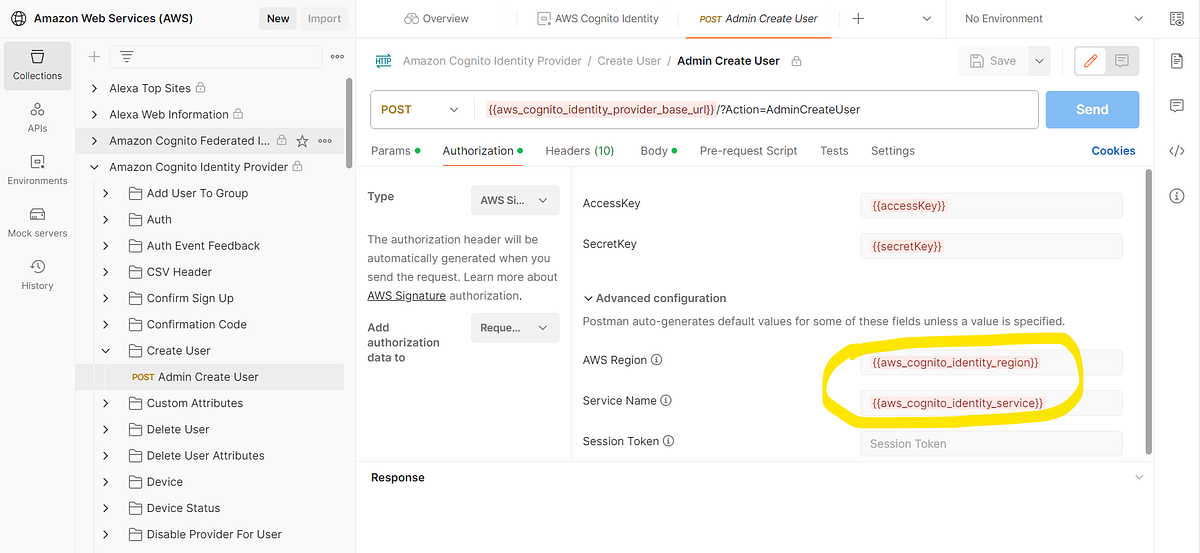 Integrating with AWS Cognito REST API with Postman | by Luuk Burger ...