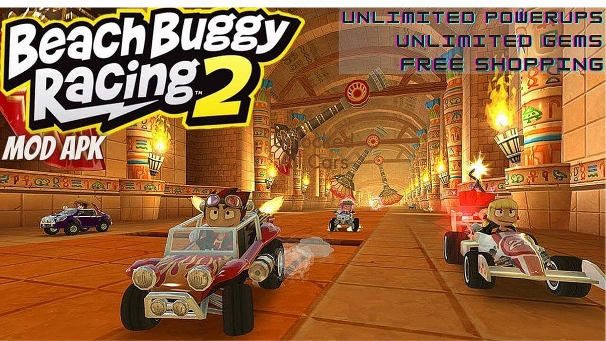 Download this amazing Beach Buggy Racing 2 Mod Apk Babyapk