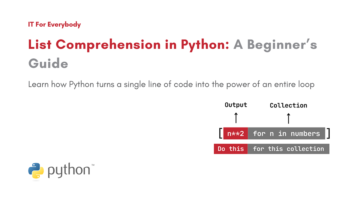 List Comprehension in Python: A Beginner’s Guide | by Aliyan Shaikh ...