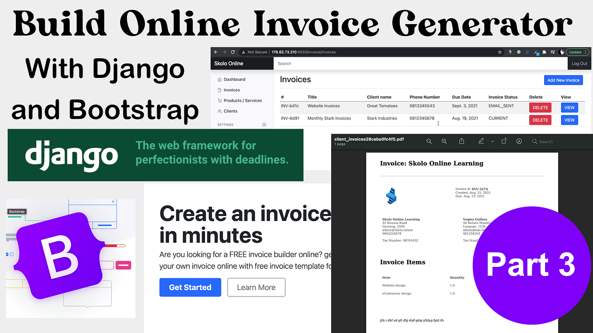 Build a Complete Invoicing Web Application with Django | by Skolo Online  Learning | Python in Plain English