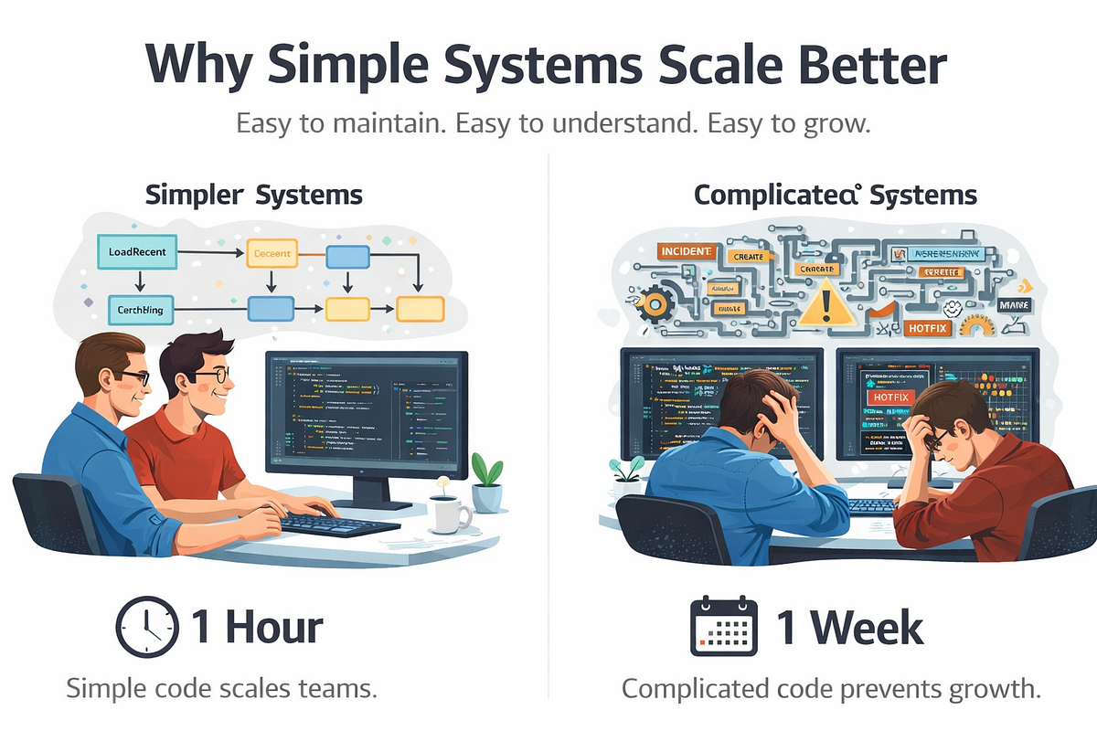 Why Simple Systems Scale Better - Siddharth Narayan - Medium