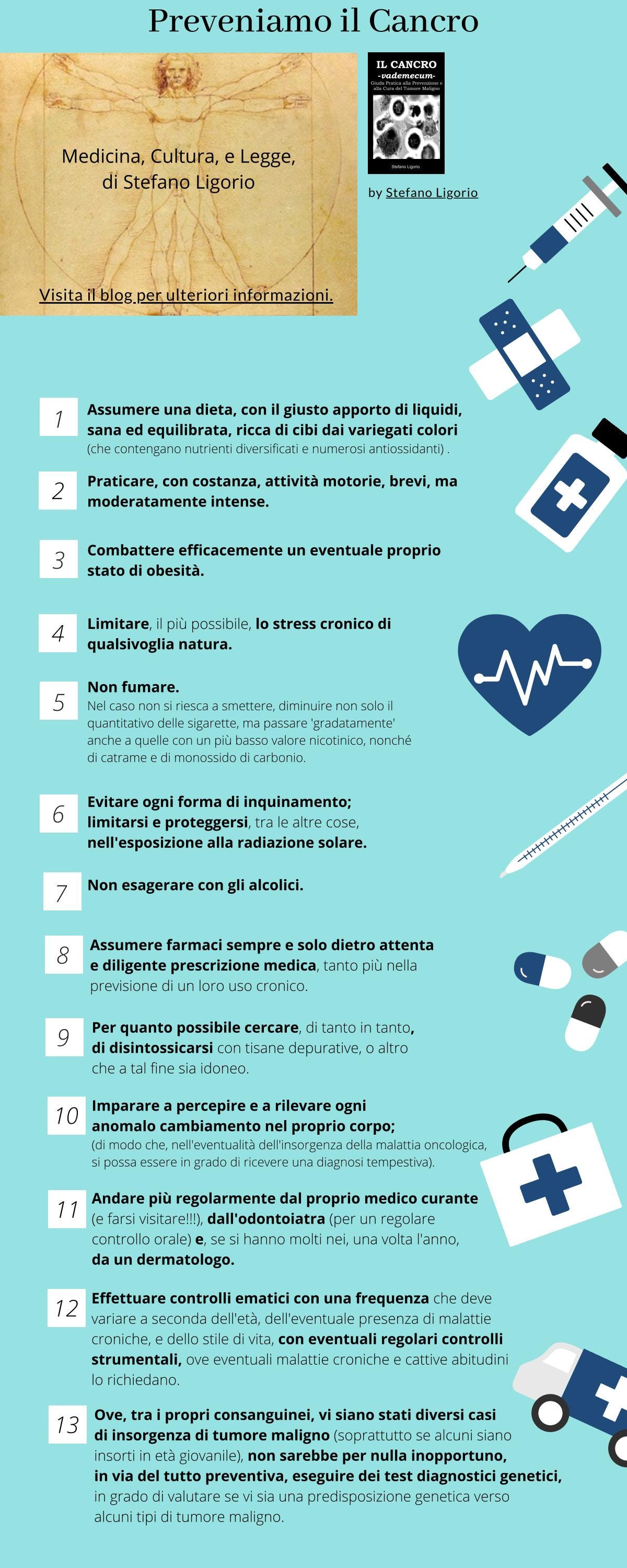Utili e pratici consigli su come prevenire davvero il cancro — Stefano Ligorio.