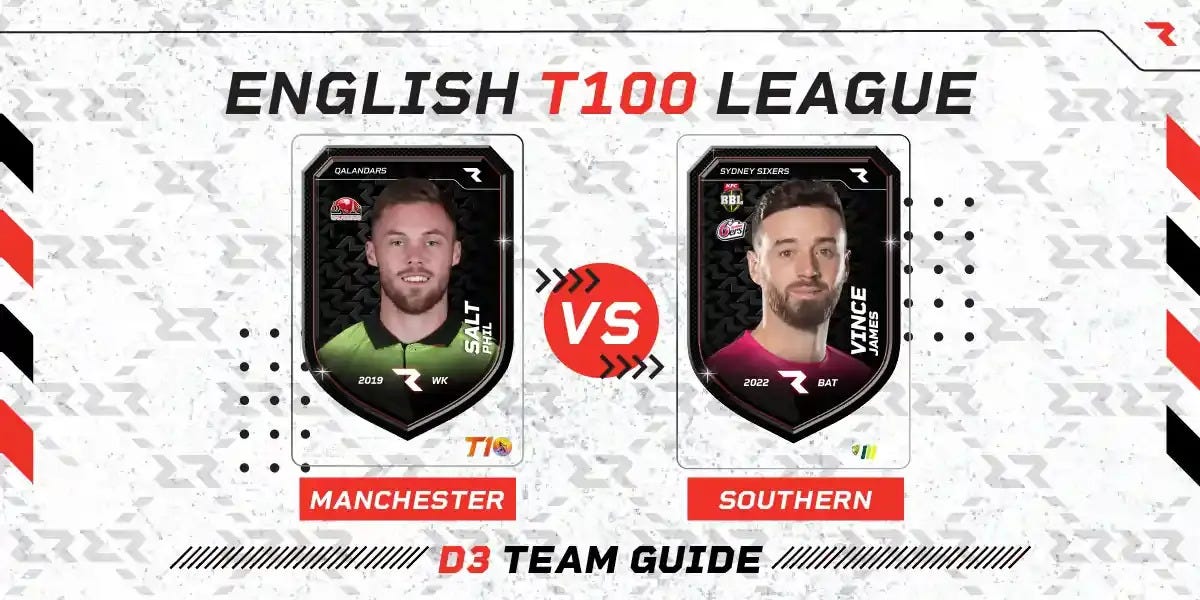 English T100 2023 Match 31: Manchester vs Southern | D3 Guide