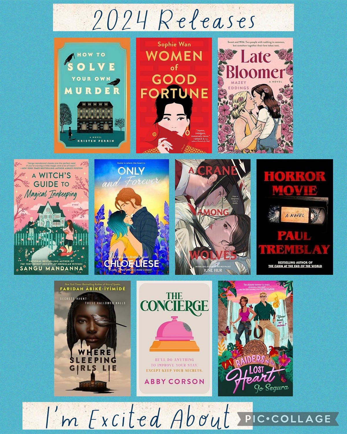 2024 Releases I’m Excited About. Just a few of the books I’m hoping to