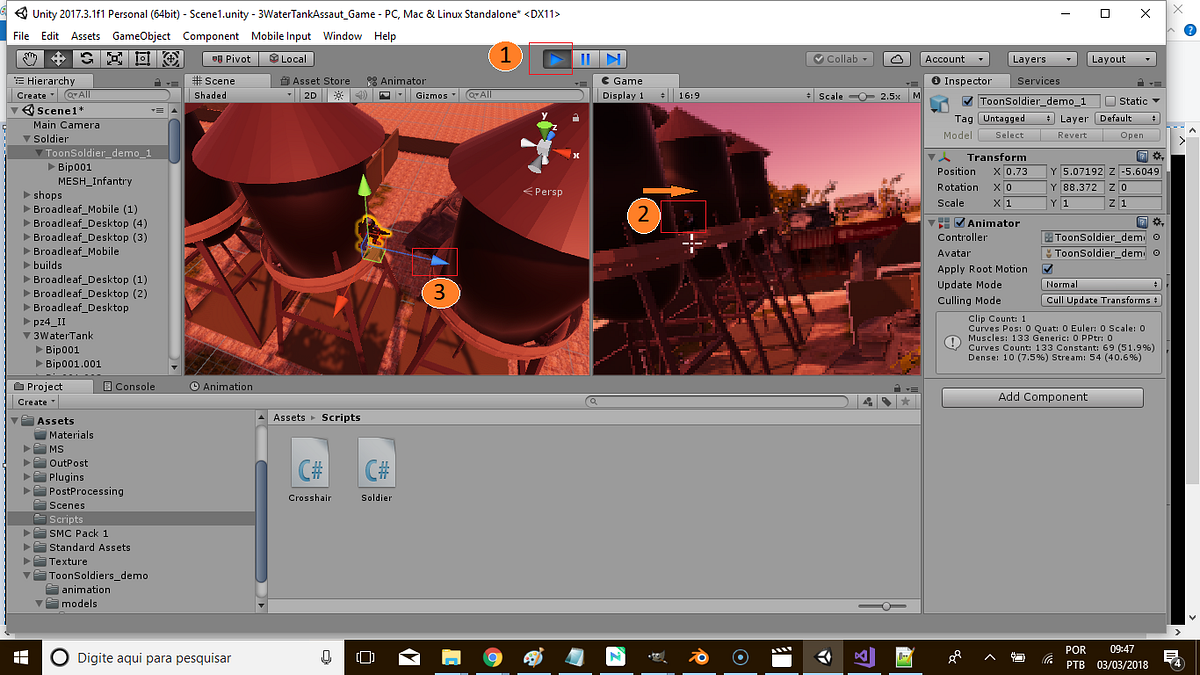 Soldier&Raycasting — UnityGameDebut | by J3 | KidsTronics | Medium