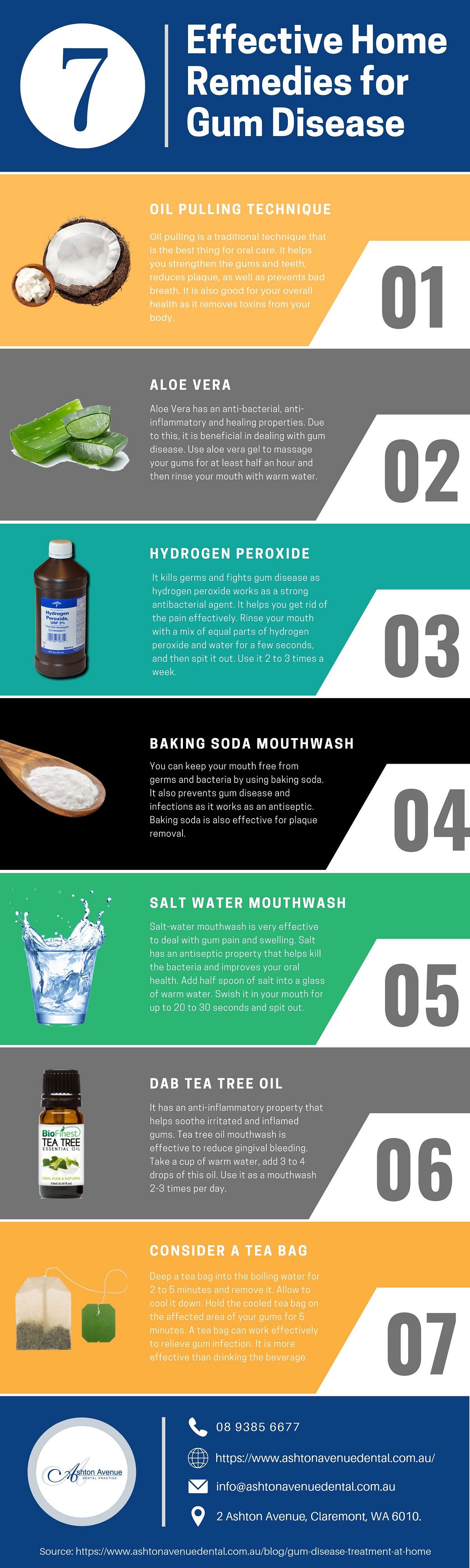 Gum Disease Treatment at Home — Infographics by Ashton Avenue Dental