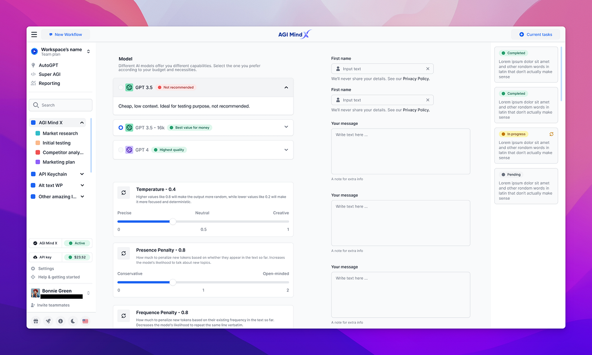 Seeking Feedback on AGI Mind X’s UI Direction for Advanced AI Platform ...