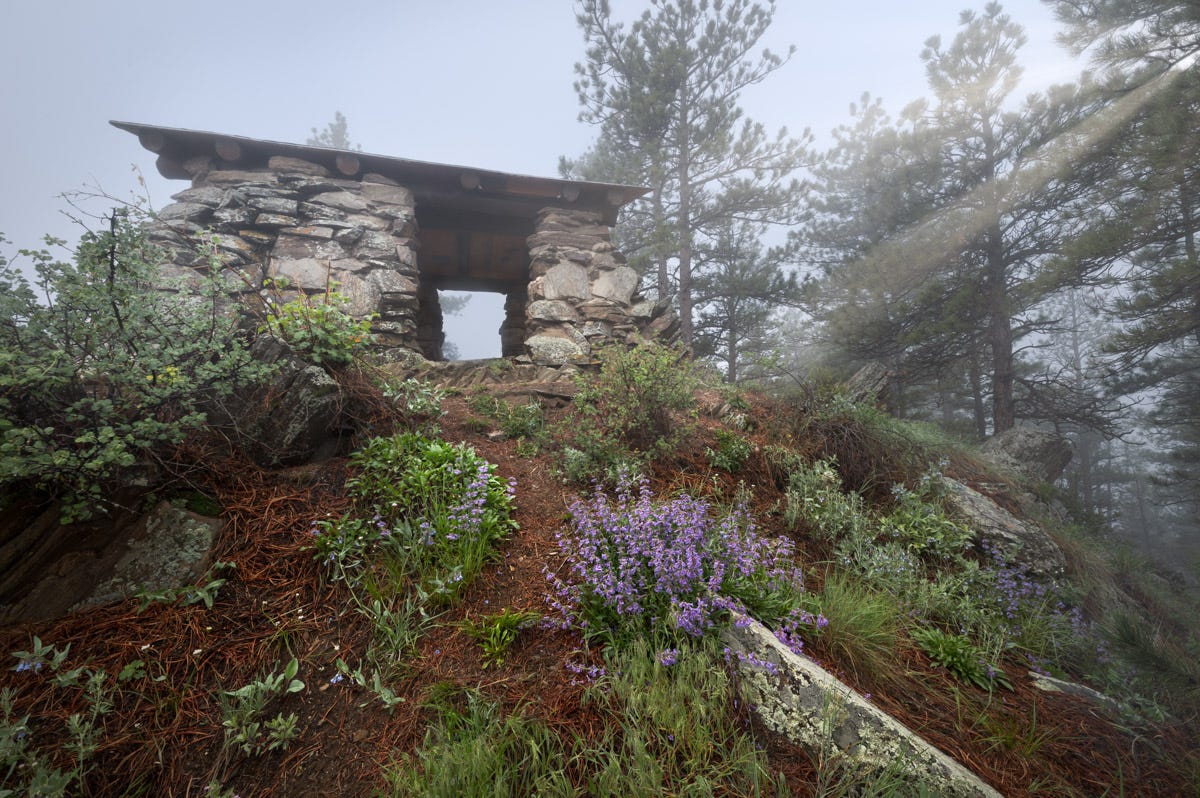 Where fog obscures presence.