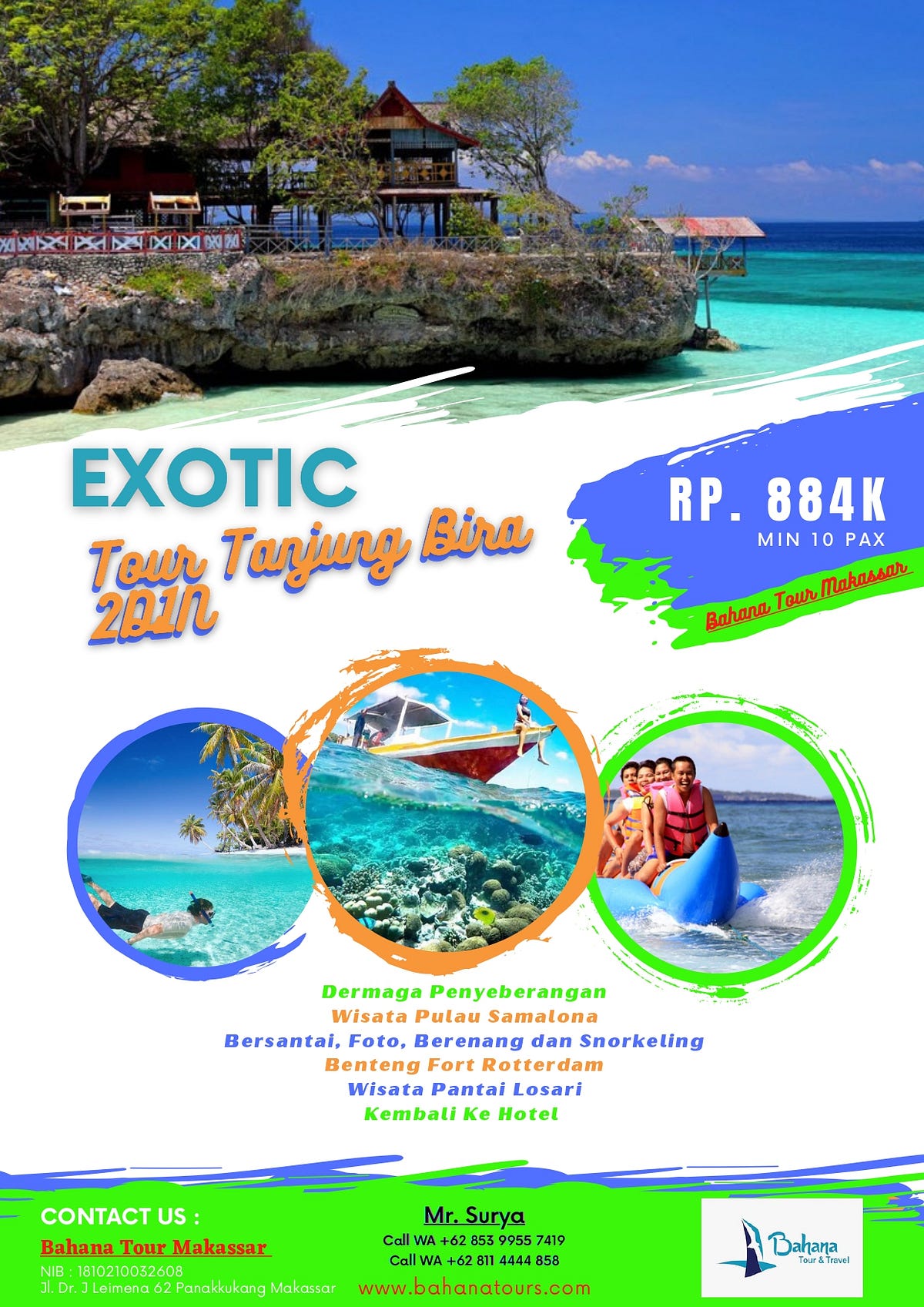 PAKET TOUR BIRA 2 HARI 1 MALAM, Call Wa +62 81–1415–7575, Wisata Alam ...