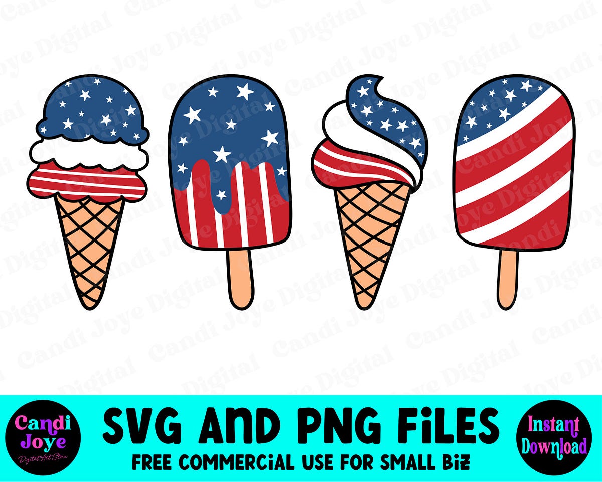 4th of july popsicle clipart