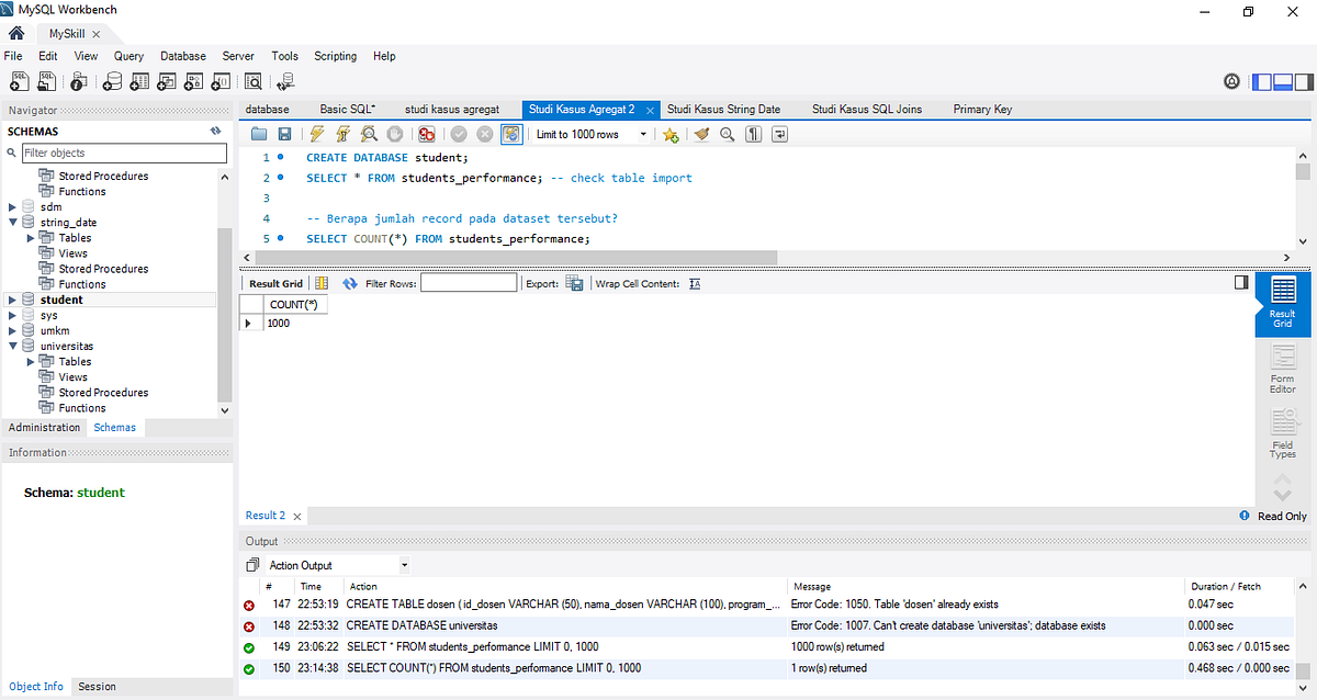 Data analyst case study aggregate functions by aqilla shahra
