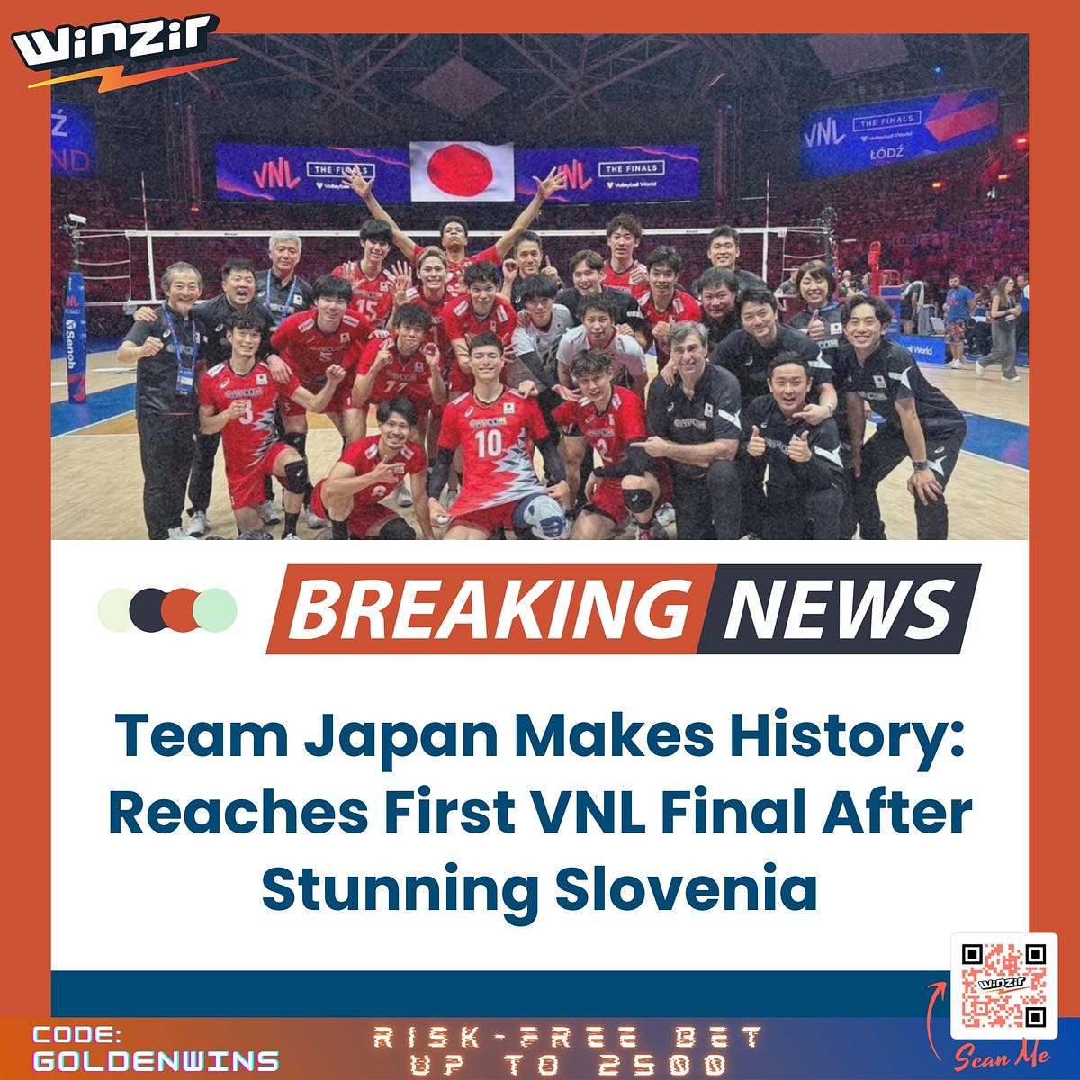 Japan Stuns Again, Reaches First VNL Final with Dominant Sweep of