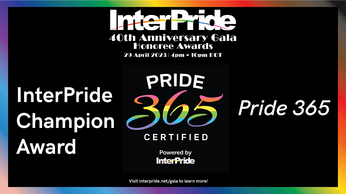 InterPride To Honor Pride 365 With The InterPride Champion Award At The