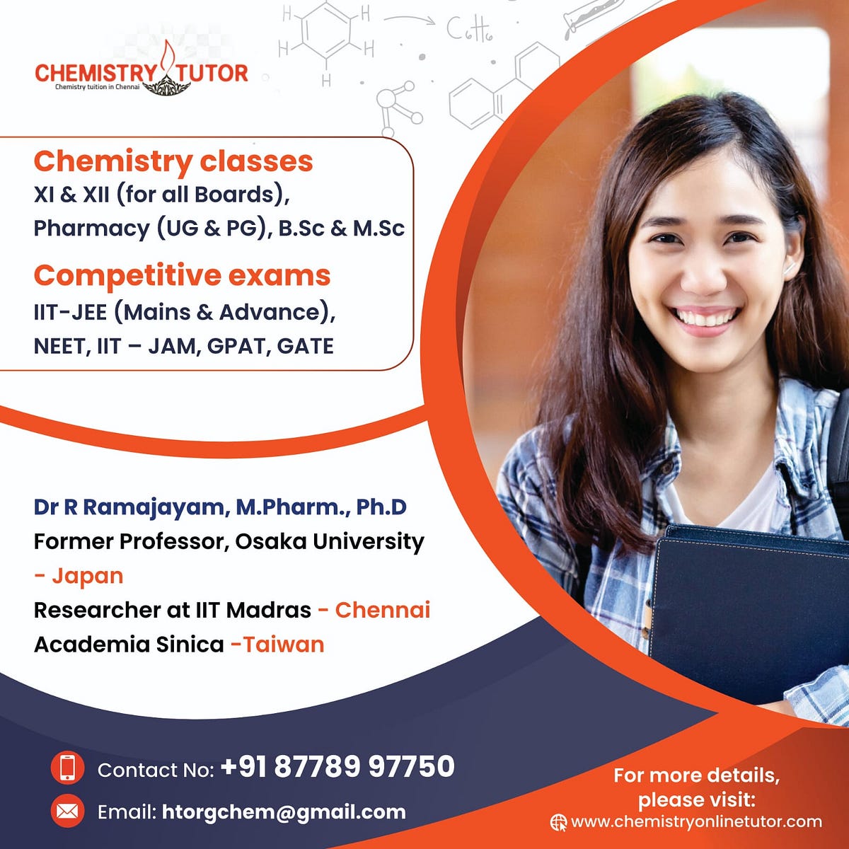 Organic Chemistry Teacher - Chemistry Tutor Chennai - Medium