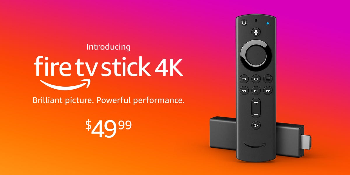 Fire Tv Stick 4k Streaming Media Player - With Alexa Voice