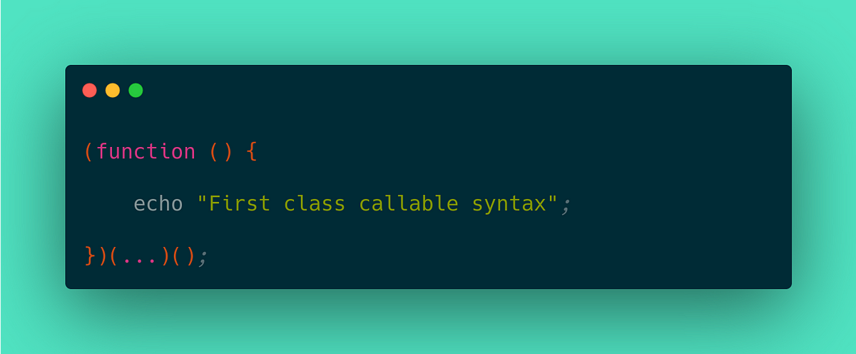 PHP 3 dots in method syntax: Understanding the First-class callable syntax  | by Syed Sirajul Islam Anik | Medium