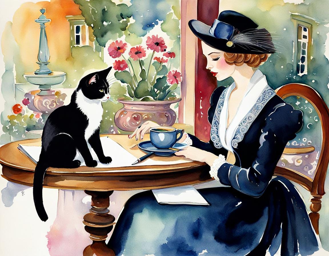 A Cats Tale. Chat with a muse | by Britni Pepper | Lampshade of  ILLUMINATION | Jan, 2024 | Medium