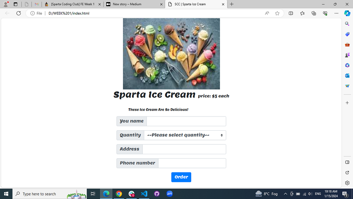 My first porject of Sparta Ice cream by Chetnagaur Jan, 2024 Medium