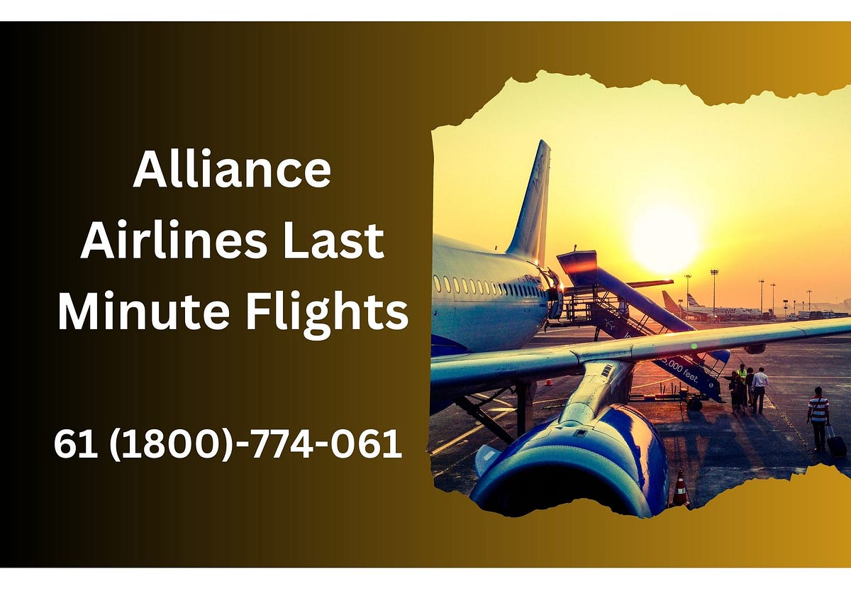 Alliance Airlines Last Minute Flights | by Smith | Medium