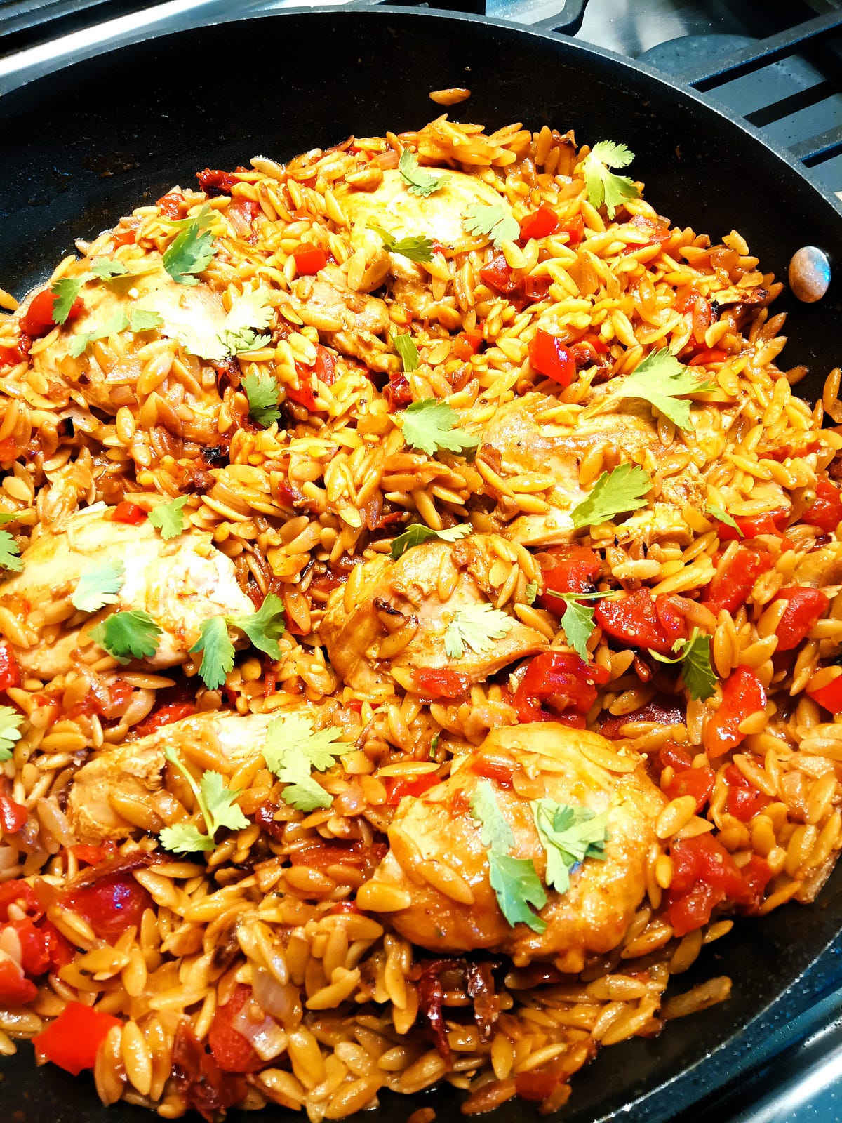 Rosemary Chicken Rice Recipe With Spicy Tomato Garlic Sauce