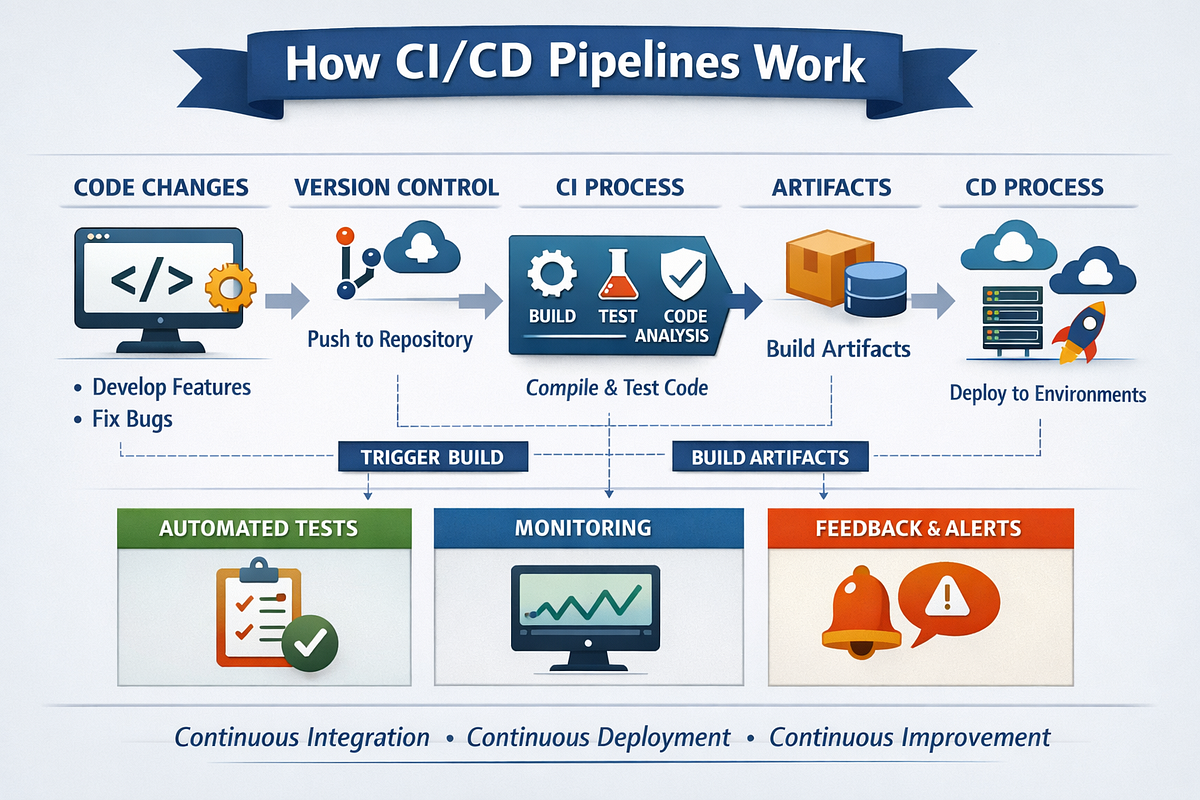 How CI/CD Pipelines Work: A Beginner-Friendly Guide with Real Examples ...
