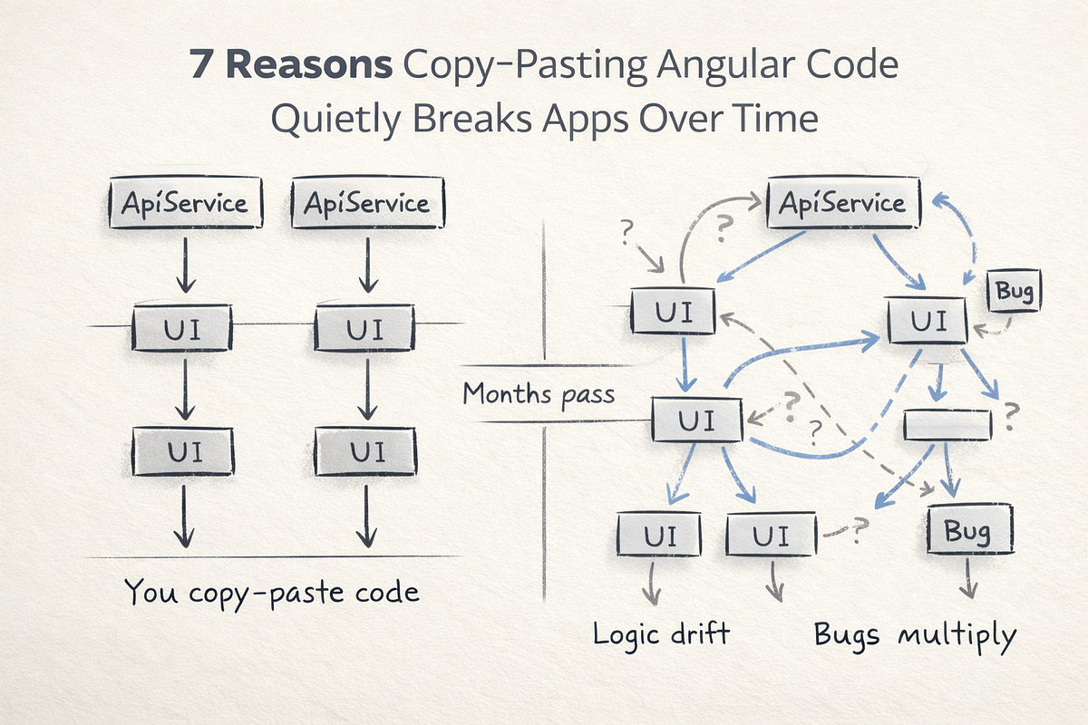 7 Reasons Copy-Pasting Angular Code Quietly Breaks Apps Over Time | by ...