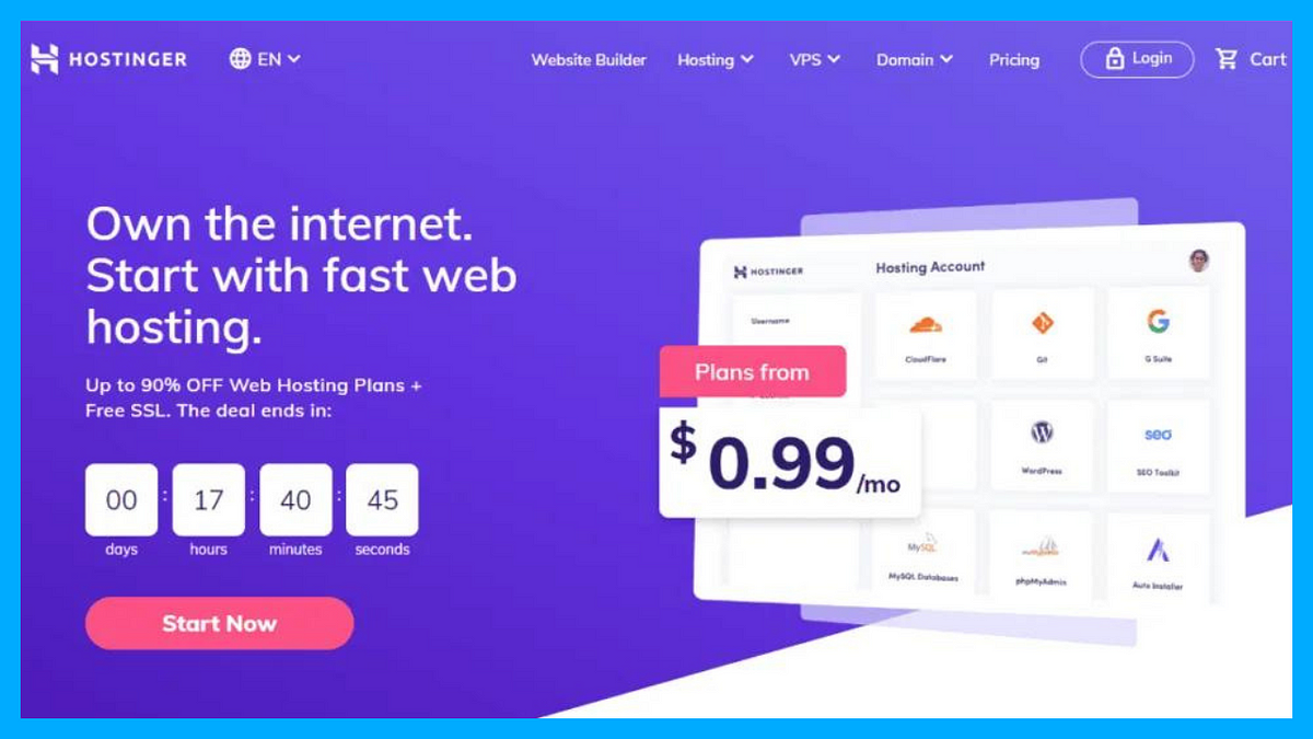 Hostinger The Best Hosting Provider of 2024 by ReviewDial Medium