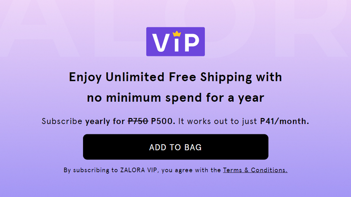 Subscribe To ZALORA VIP Today For Endless Perks & Unlimited Free