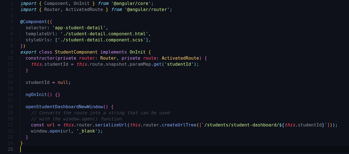 Open new route in a new browser tab in angular 2+ Abhishek Savani