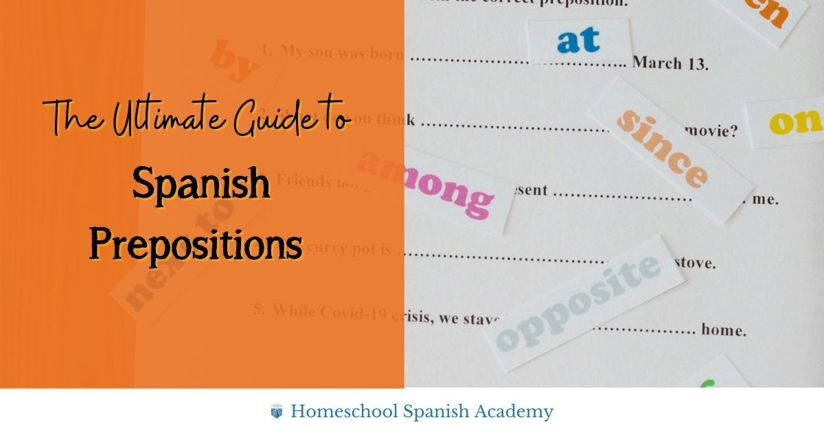 Nook’s Notes: CE Spanish II — Negatives and Prepositions (1/7)