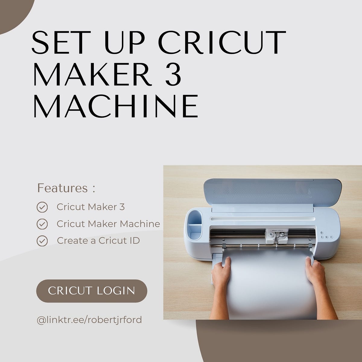 Set Up Cricut Maker 3 Machine Robert Jr Ford Medium