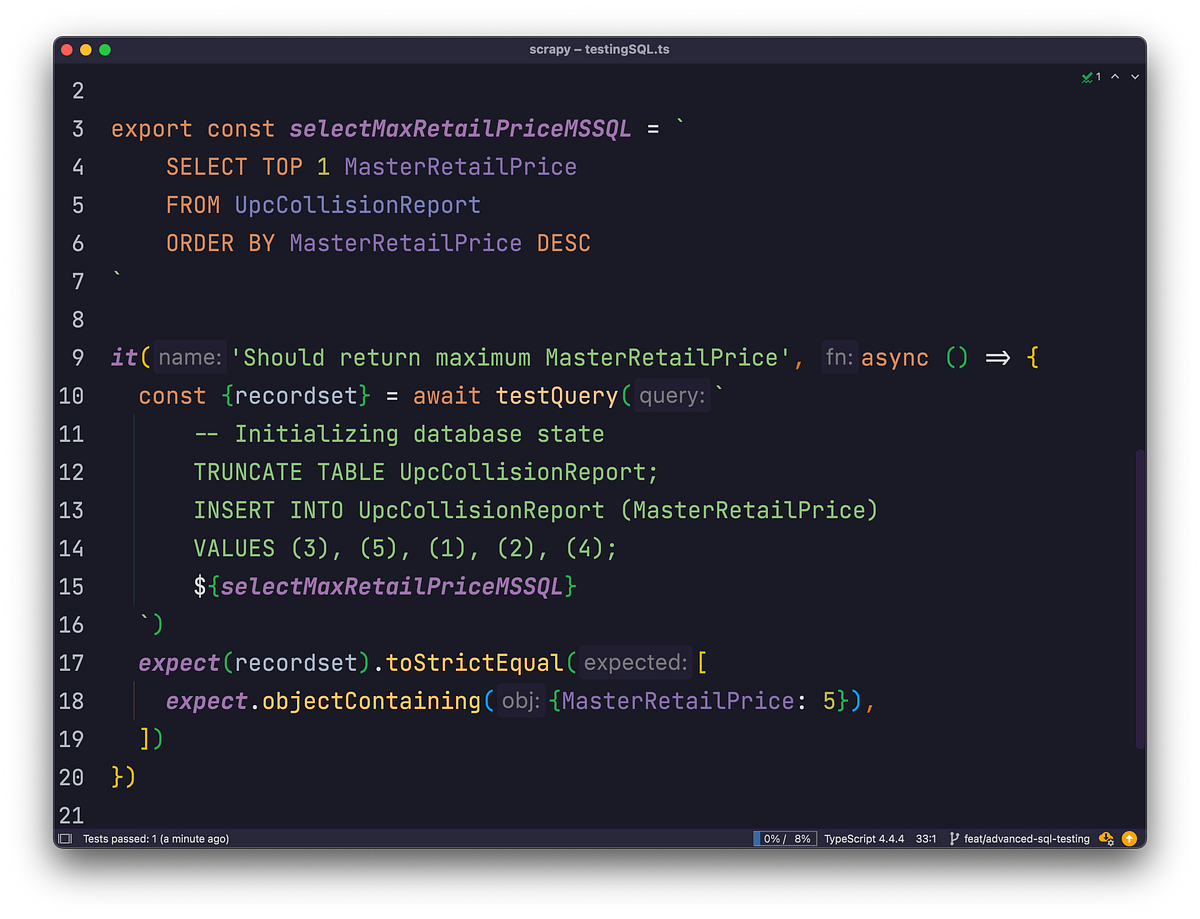 Test SQL With Node.js and Jest. You will love to refactor that huge SQL ...